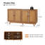 Chartier 145CM Wide Sideboard With Adjustable Shelves-99071957