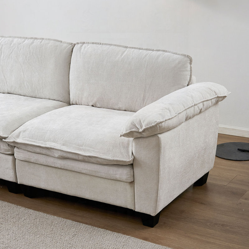 Canapé de luxe avec repose-pieds Furniture, Beige