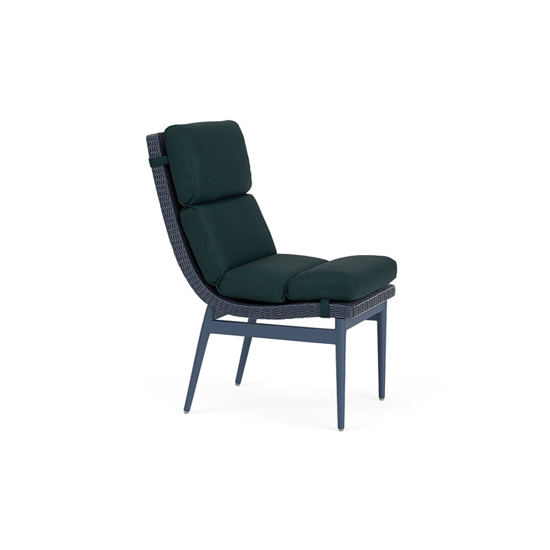 Cascade Outdoor Dining Side Chair, Sandberg Lagoon, Denim Blue