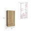Armoire 3 portes avec tiroirs, tablettes et barre de suspension austral-2060091361