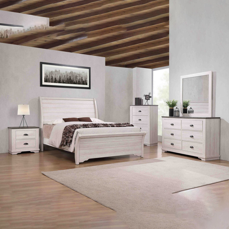 Armoire de chevet à 4 tiroirs 1pc