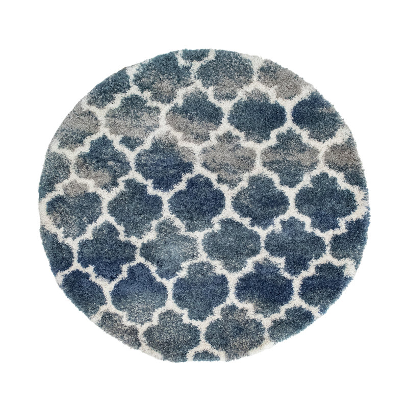 Delaili Performance Oriental Indoor Rug, Round 5'