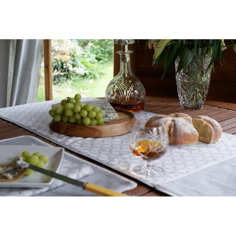Thaksin Cotton Rectangle Placemat, Blue