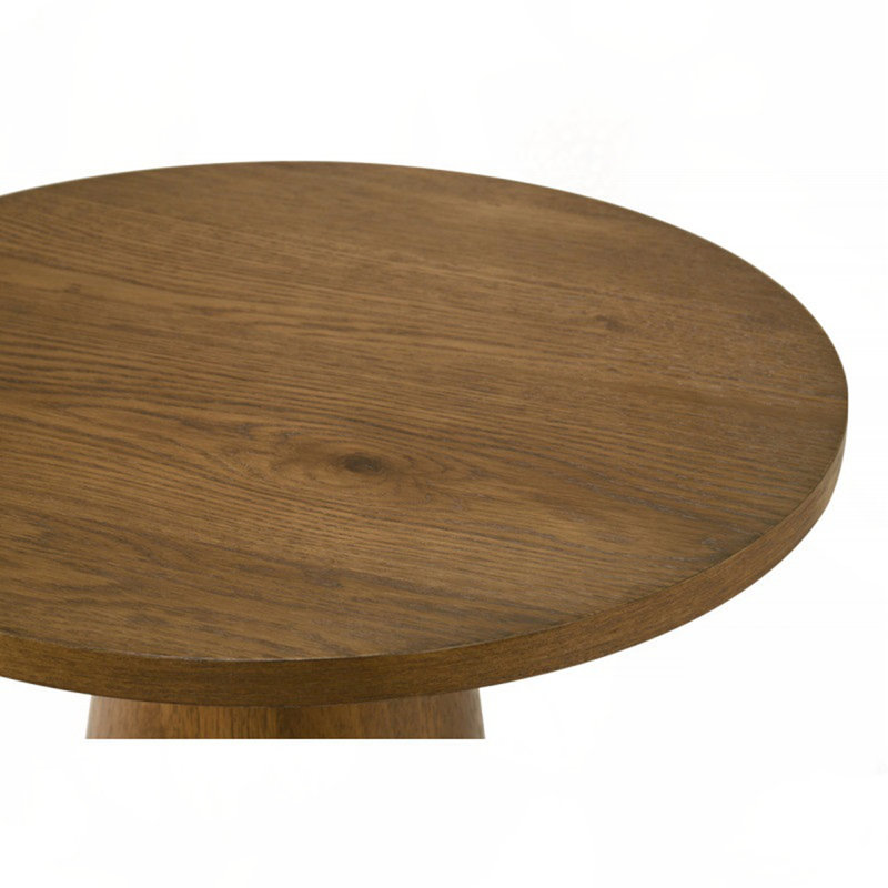 Table basse ronde en bois, Noyer