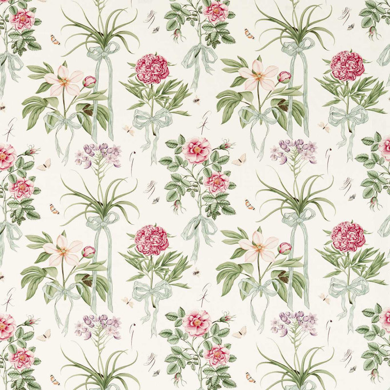Giles Deacon Cupid`s Beau Fabric, Parchment/Madder