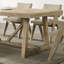 Ensemble de salle à manger contemporain en placage de chêne 7 pièces avec accoudoirs rembourrés en polyester 6 pièces 1 table