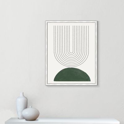 Green Mid Century Modern No.5 Print by Miuus Studio