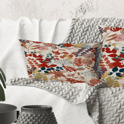 Coussin Rectangle, Retro Botanical Garden - Bohemian & Eclectic
