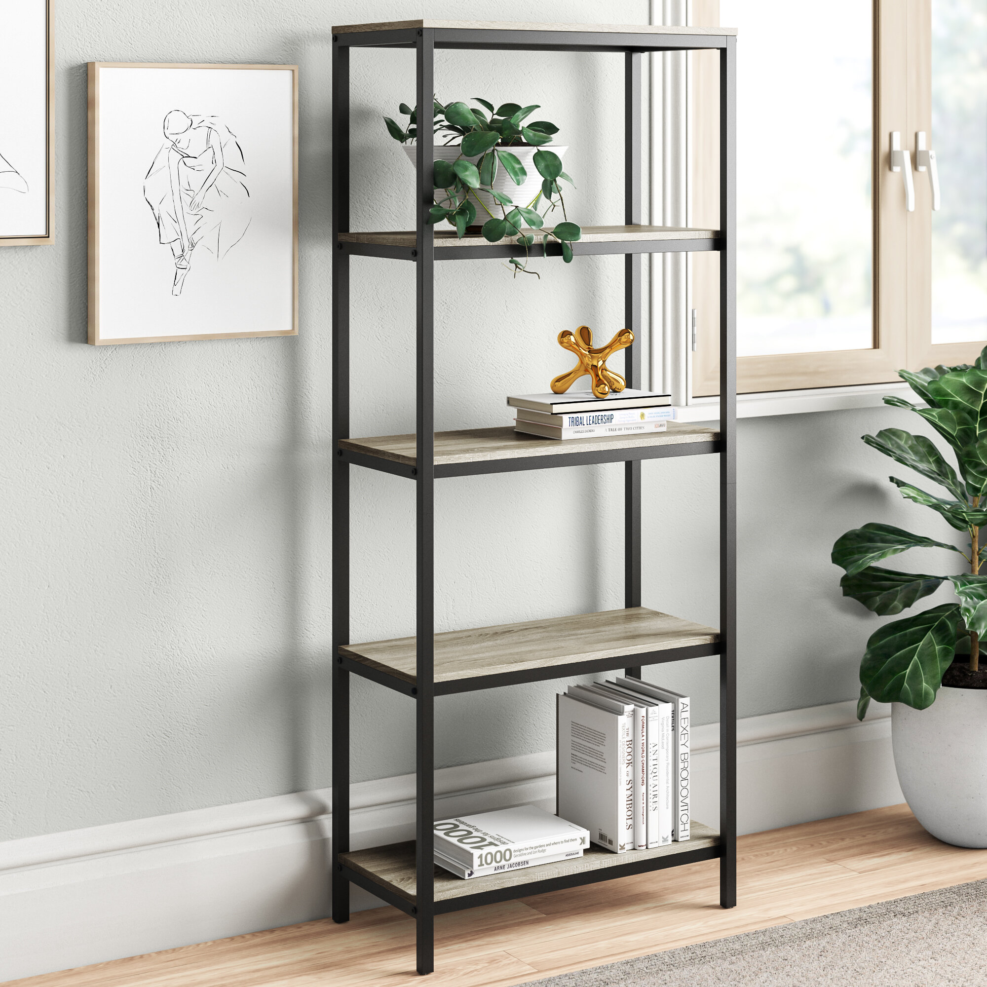 Contemporary etagere deals