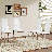 Garrens Modern Faux Leather High Back Dining Chairs with Chrome Metal Legs -1967916551