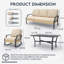 Outdoor Patio Furniture Set With Rocking Chair, 4 Piece Rattan Conversation Bistro Set-85911680