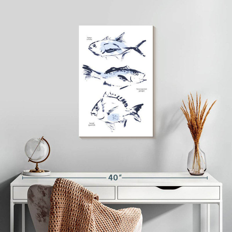 Brampt Fish Sketches, 24" H x 16" W