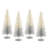 Ombre Trees - 15.7"H - Set of 4 - White/Silver