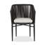 Ensemble de chaises de patio d'extérieur Real Flame Bodhi 2 pièces avec coussins Sunbrella en tissu d'avoine
