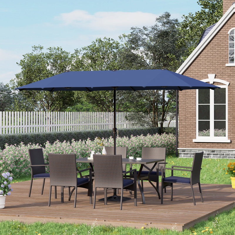 6-Person Patio Dining Set with Rectangular Table