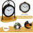 Metal Black Farmhouse Clock