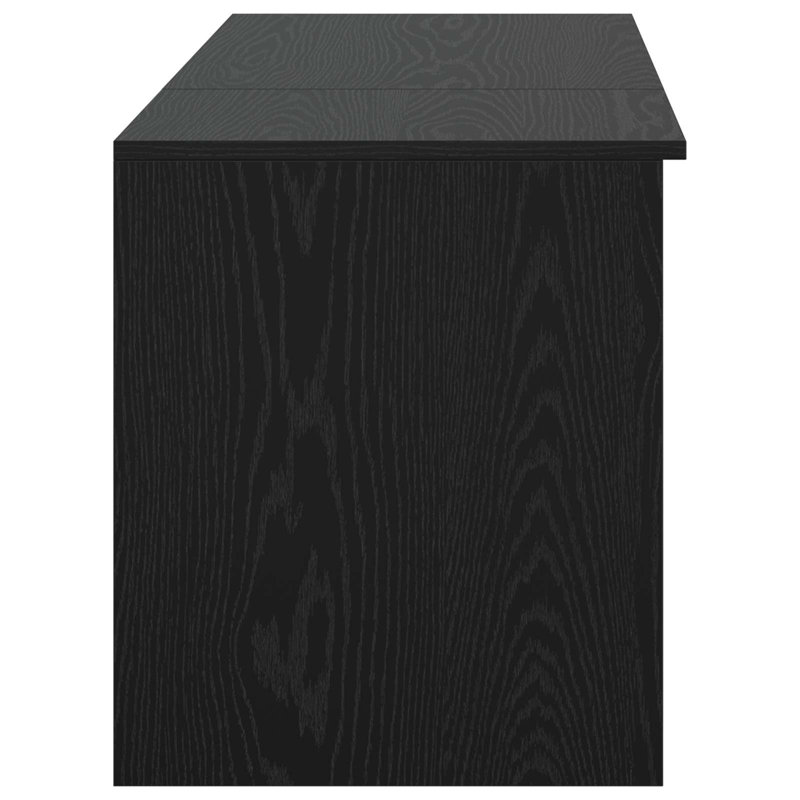 Vanity & Mirror Set, Black Oak