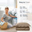 Ensemble de couvre-lit matelassé à motif floral - Doux literie en microfibre légère avec taies décoratives réversibles-116864836-119462783