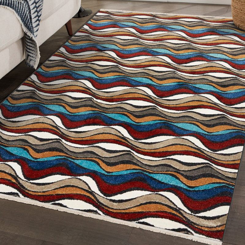 Alayjia Abstract Indoor Rug, Rectangle 8' x 10'