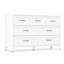 White 7-Drawer Metal Tall Dresser — Deep Storage, Anti-Tip Kit & Adjustable Feet