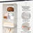 6-Shelf Hanging Closet Shelves, Separable To 2 Pack 3-Shelf Closet Shelves Organizer, Hanging Organizers And Storage For Living Room, Beige