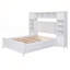 Lit double en bois avec armoire et tablette tout-en-un-850973138