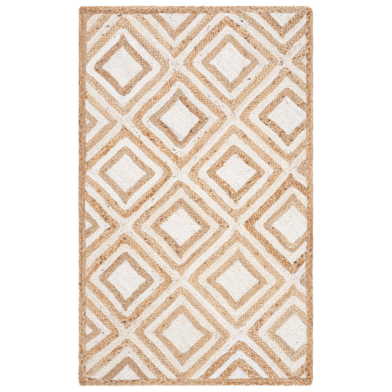 Tapis en jute tissé à la main Arria, Rectangle 6 pi x 9 pi