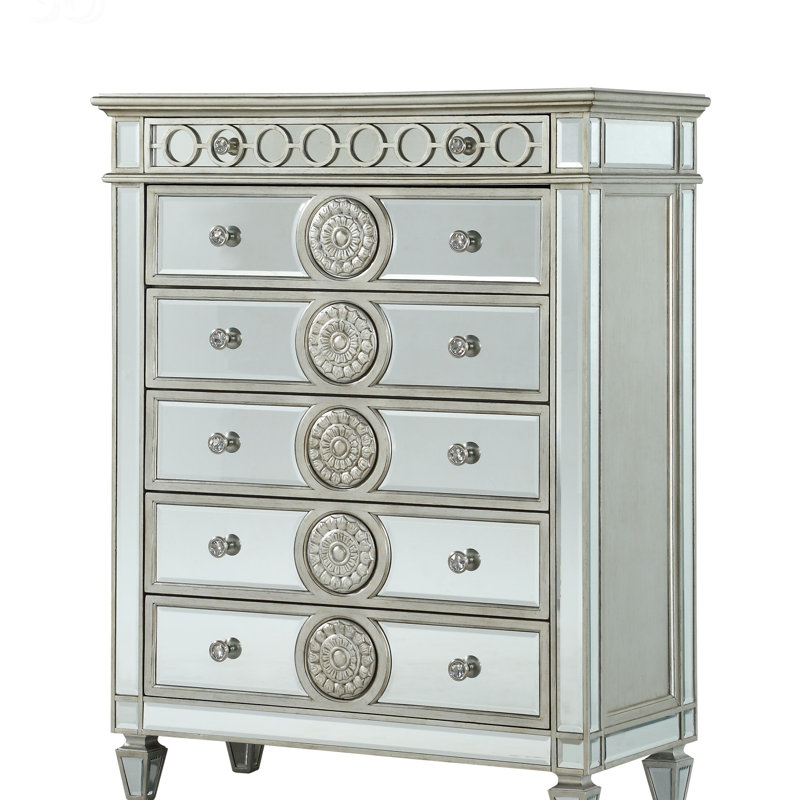 Commode en miroir à finition miroir Varian