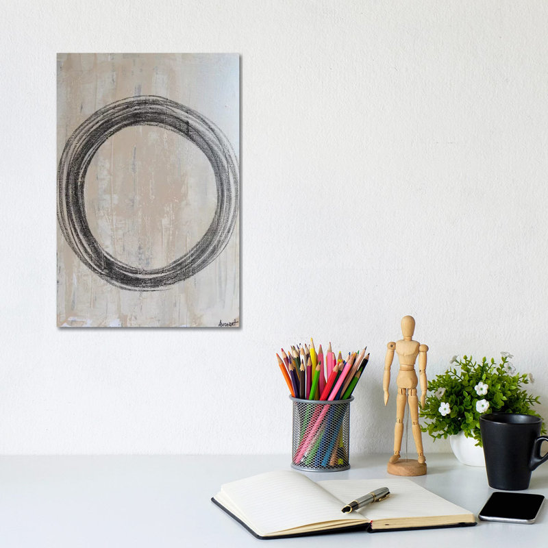 Circular II by Natalie Avondet - Wrapped Canvas Painting, 20.32 cm H x 30.48 cm W