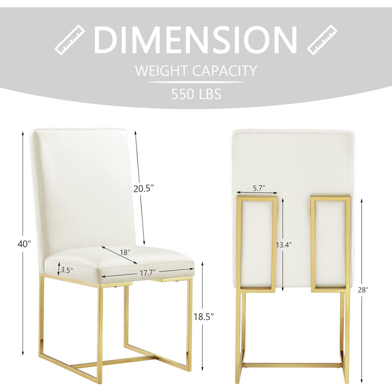 Chaise d'appoint Bilboro en blanc