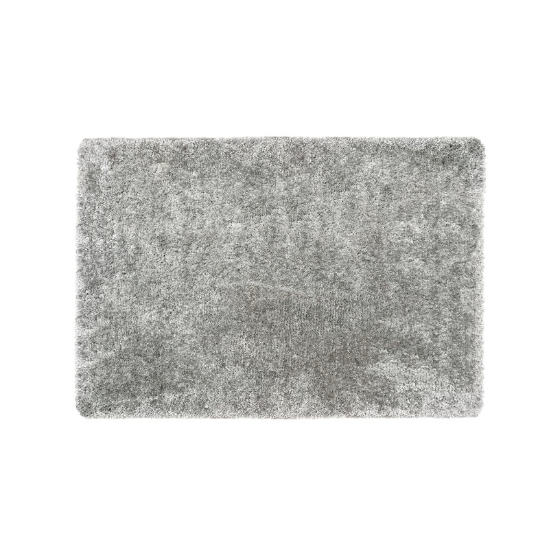 My Lux Deep Pile Silver Rug, Rectangle 160 x 230cm