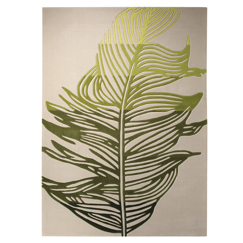 Feather Floral Hand Woven Area Rug, 140 x 200cm