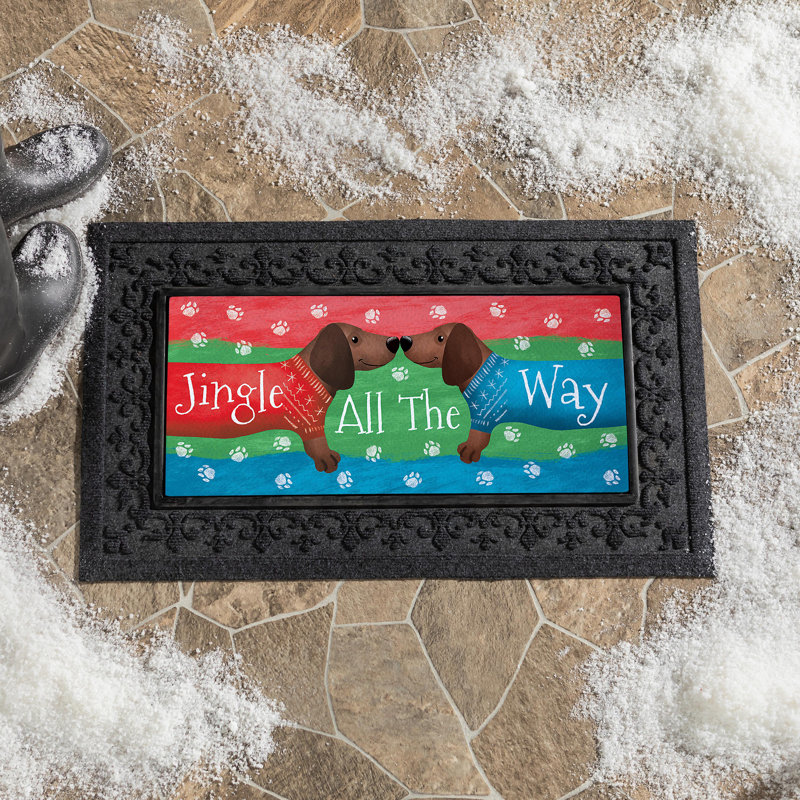 Tapis de teckel Jingle All the Way Dachshunds