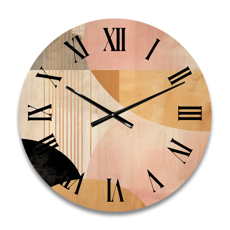 Horloge murale rétro Vintage City of Gold, Moyenne