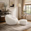 Fauteuil à billes avec repose-pieds-393004113