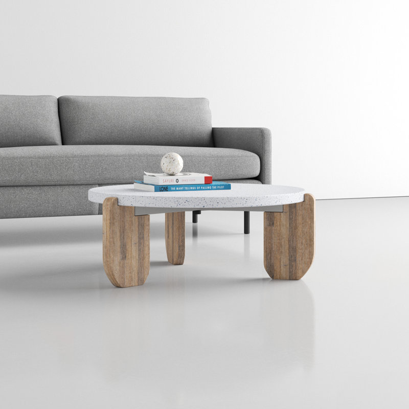 Broc Coffee Table, Gray/Beige