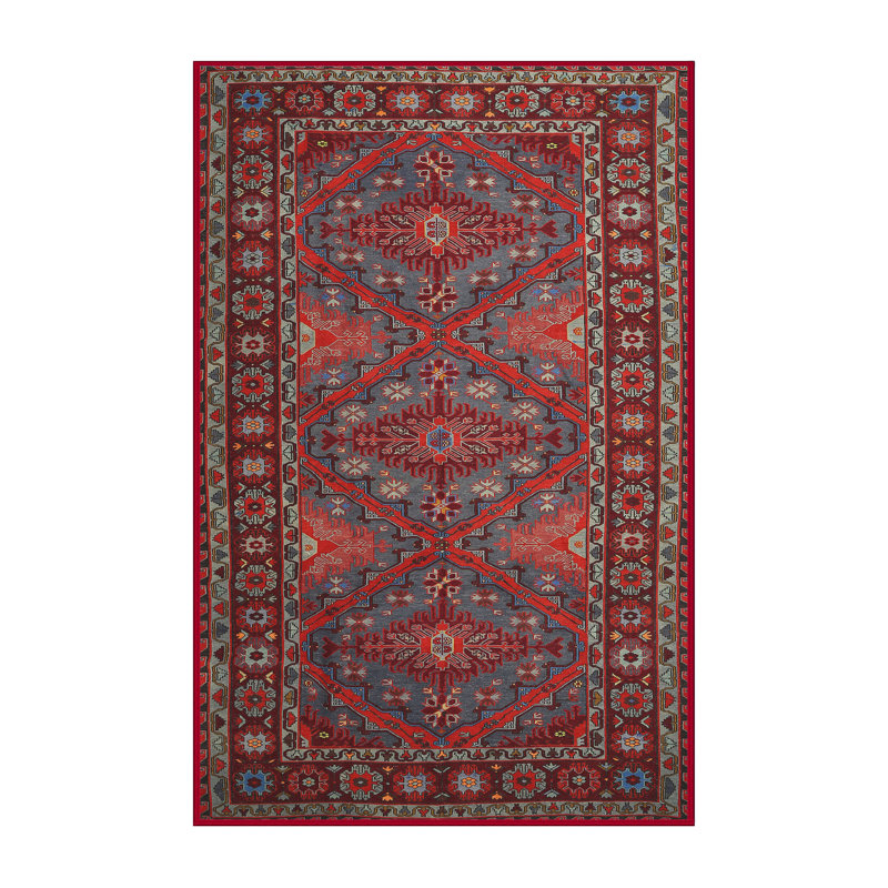 Tapis rouge à motif sud-ouest, Rectangle 5 pi x 7 pi