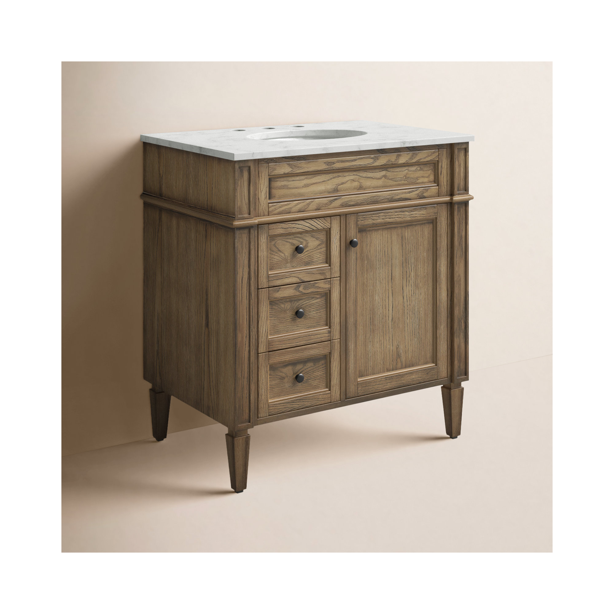 Rivers 32'' Single Bathroom Vanity, Coffee