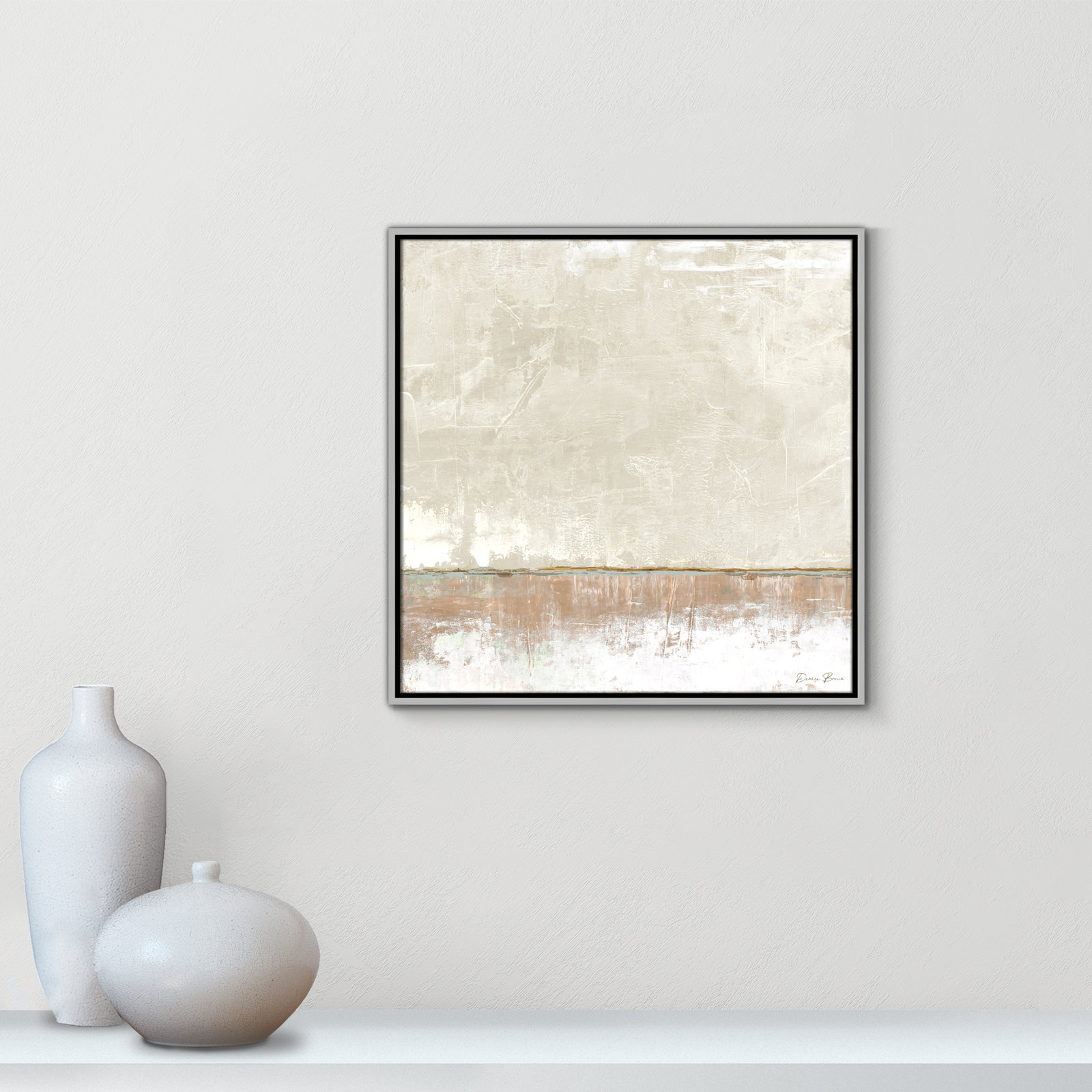 Delevan "Better Days II" Print, 25.5" H x 25.5" W, Silver