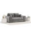 Two-seater square arms loveseat sofa-205228400