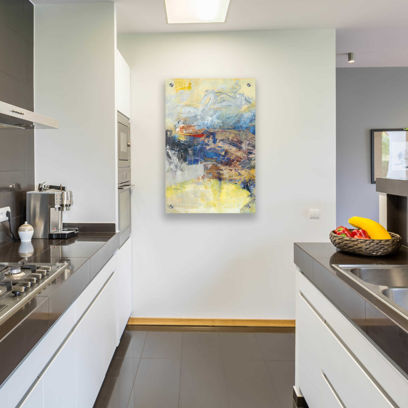"Textured Triptych I" par Jodi Fuchs, H 36 po x l 24 po x P 0,2 po