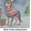 Grande planche à découper miniature en verre Pinscher Cozy