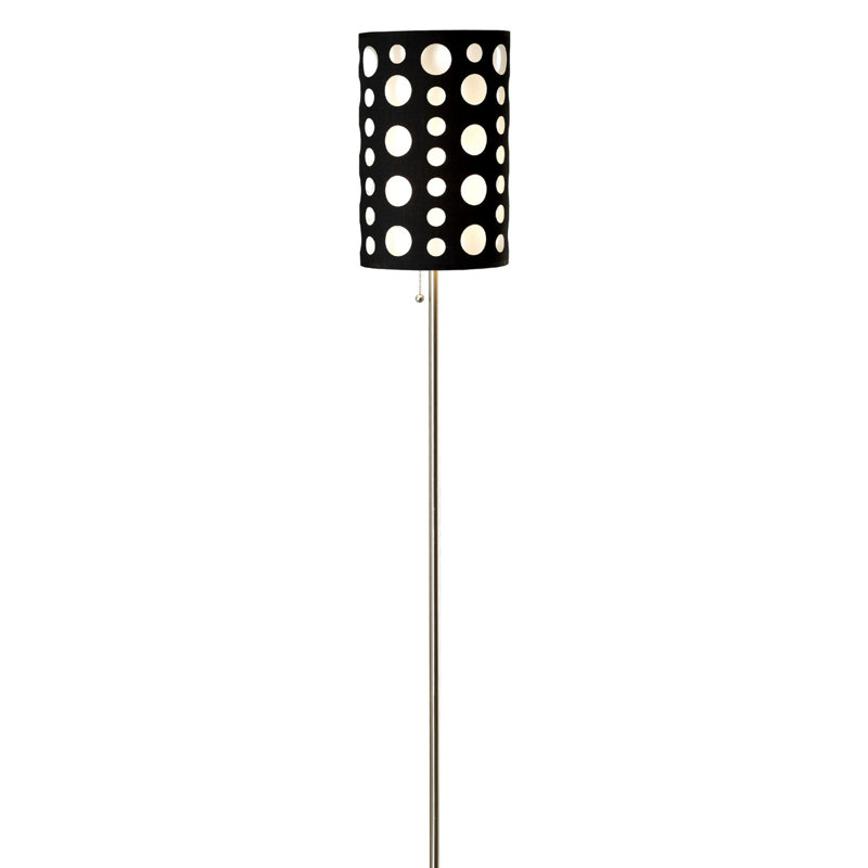 Lampe sur pied en métal, Blanc