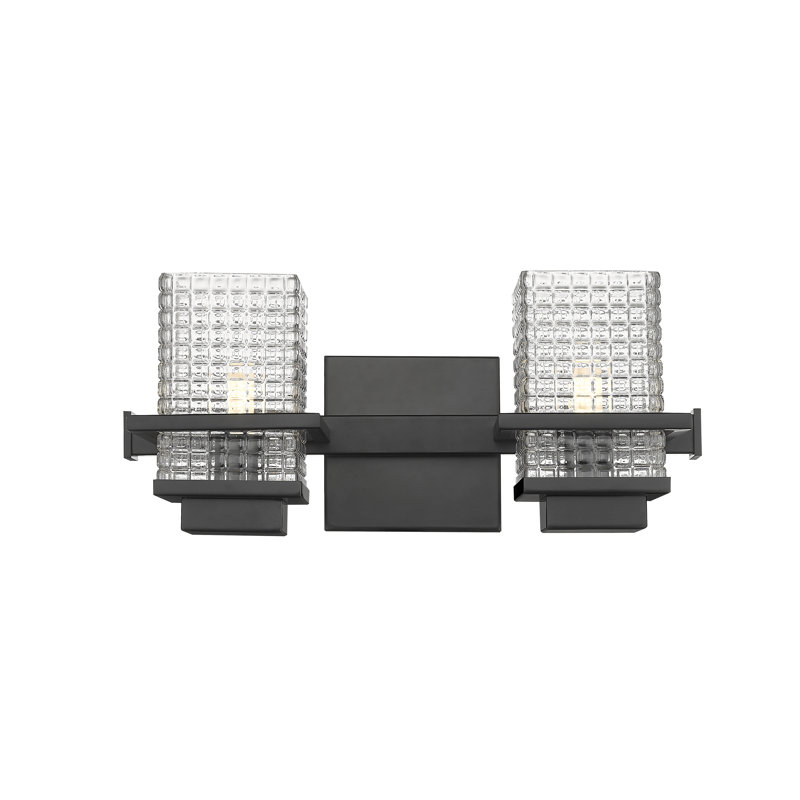2 - Light Dimmable Bath Bar, Black