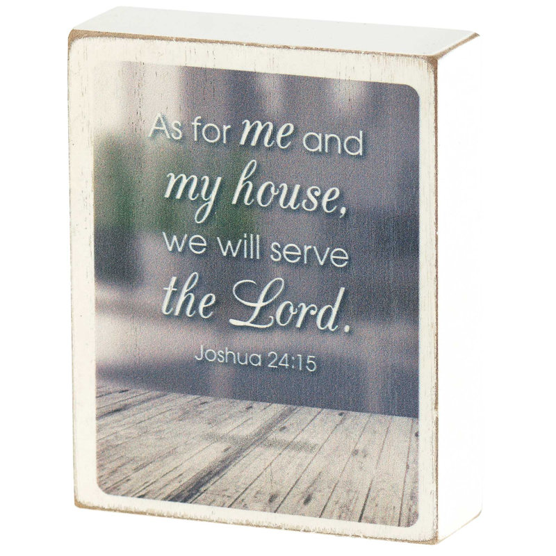Plaque de table Delories As for Me and My House