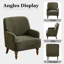 Upholstered Armchair with Footstool-885049400