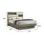 Gem Modern Style Full Bed Made With Wood