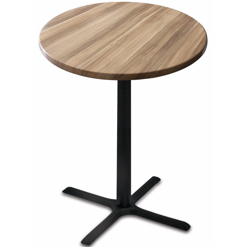 Table de bar en bois manufacturé, Naturel, 30" L x 30" W