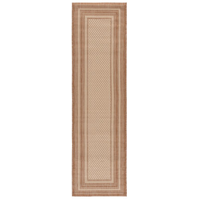 Courtyard Performance Striped Indoor Indoor/Outdoor Area Rug