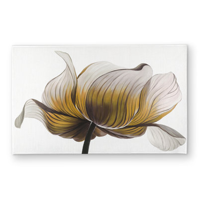 Yellow Anemone Flower Door Mat | Contemporary Home Decor